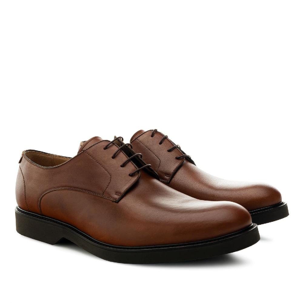 Andres machado Zapato en Cuero Caoba