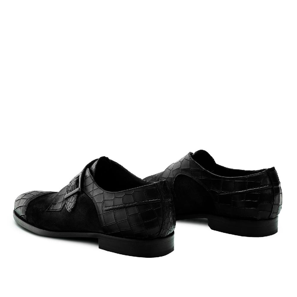 Andres machado Zapato Monk Serraje Coco Negro Promoción por tiempo limitado