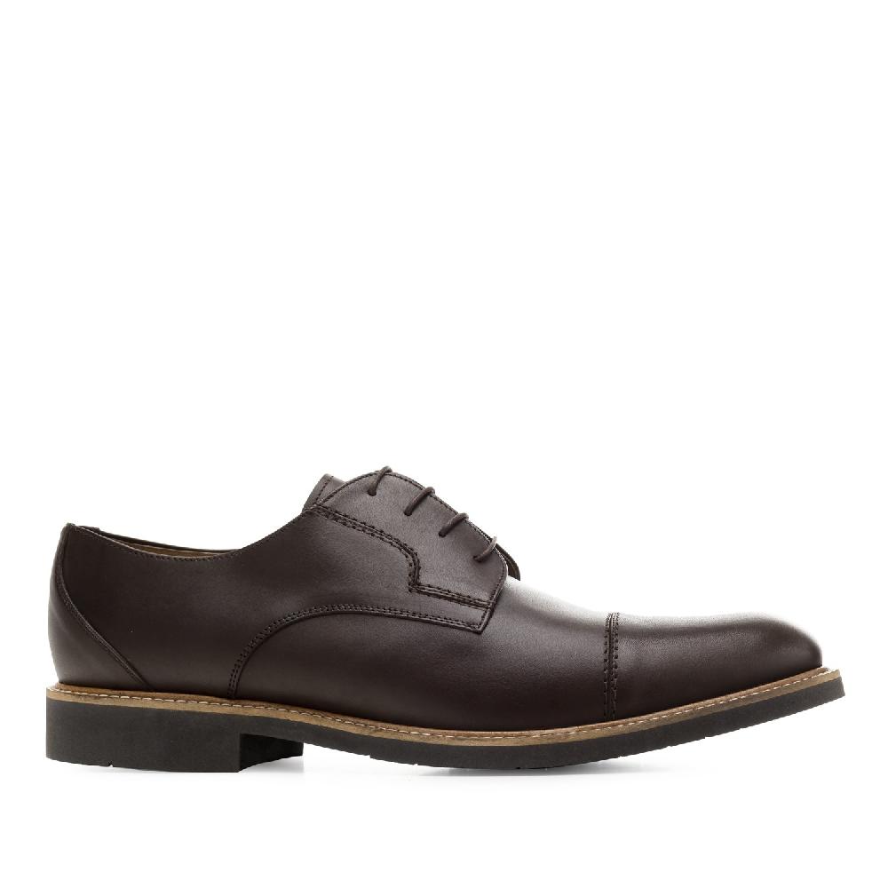 Andres machado Zapato de piel color Marron Tienda de fábrica