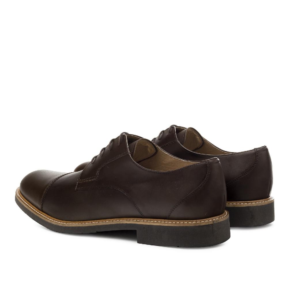 Andres machado Zapato de piel color Marron Tienda de fábrica