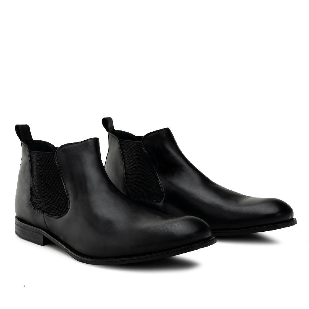Andres machado Botin Chelsea en Piel Negro