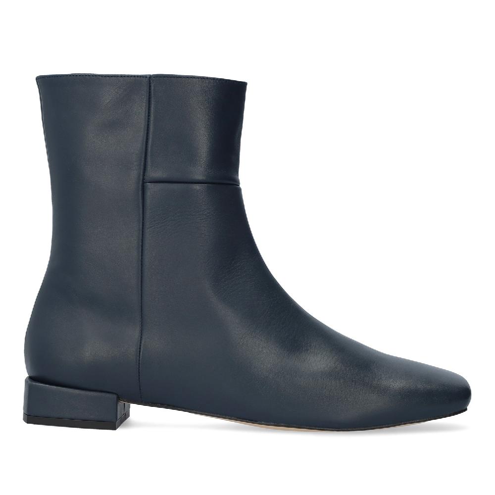 Andres machado Botín piel Marino Outlet online