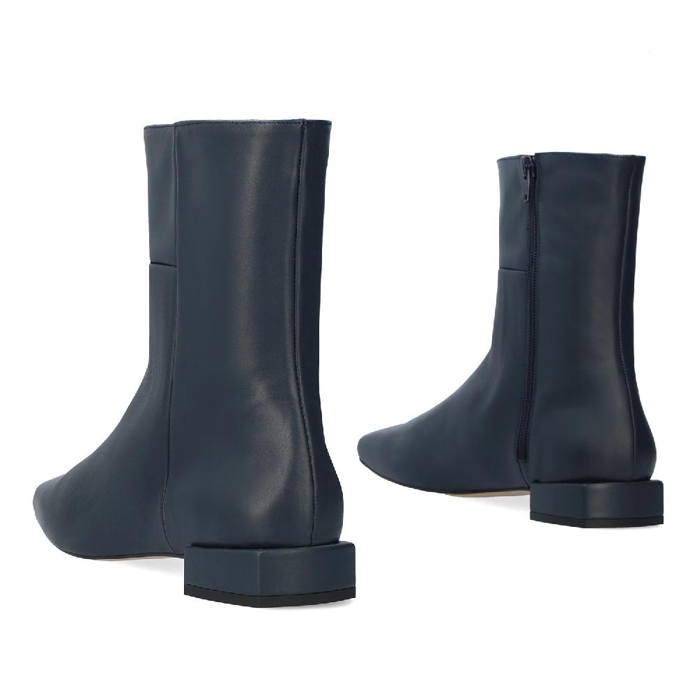 Andres machado Botín piel Marino Outlet online