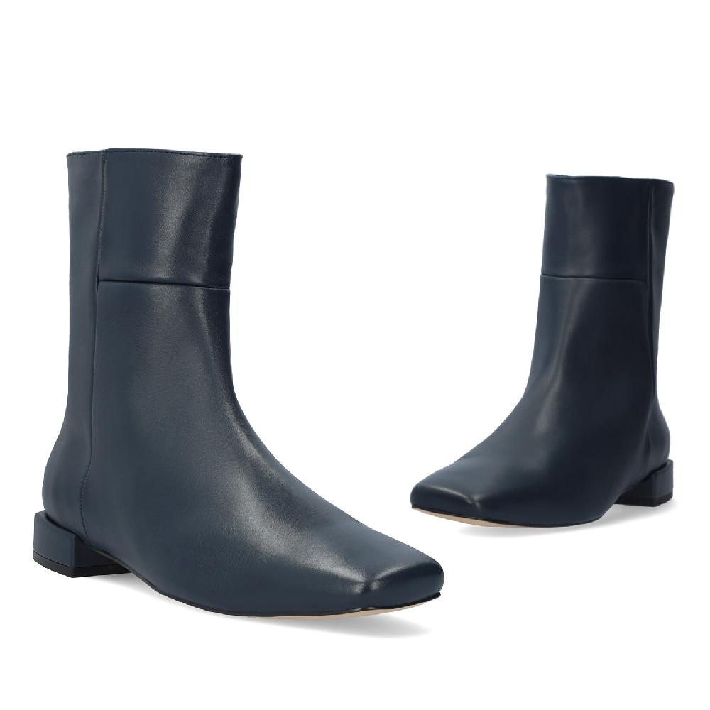 Andres machado Botín piel Marino Outlet online
