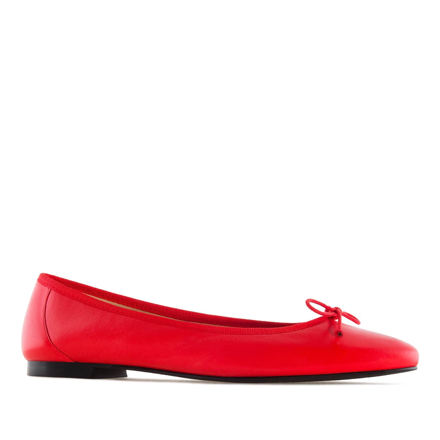 Andres machado Bailarina Piel Rojo Rebajas de fábrica