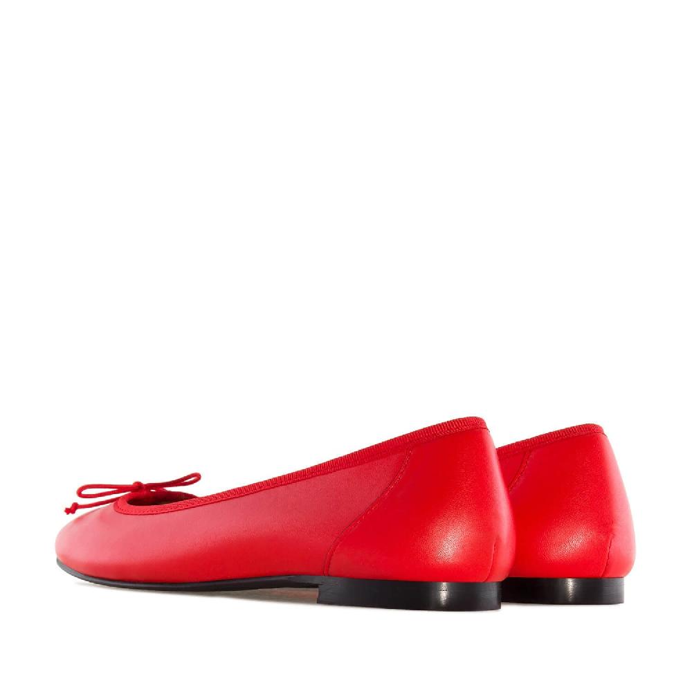 Andres machado Bailarina Piel Rojo Rebajas de fábrica