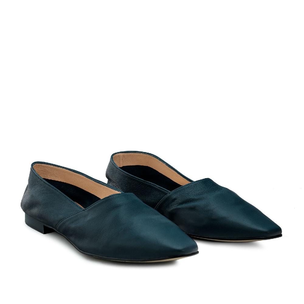 Andres machado Zapato en piel Azul