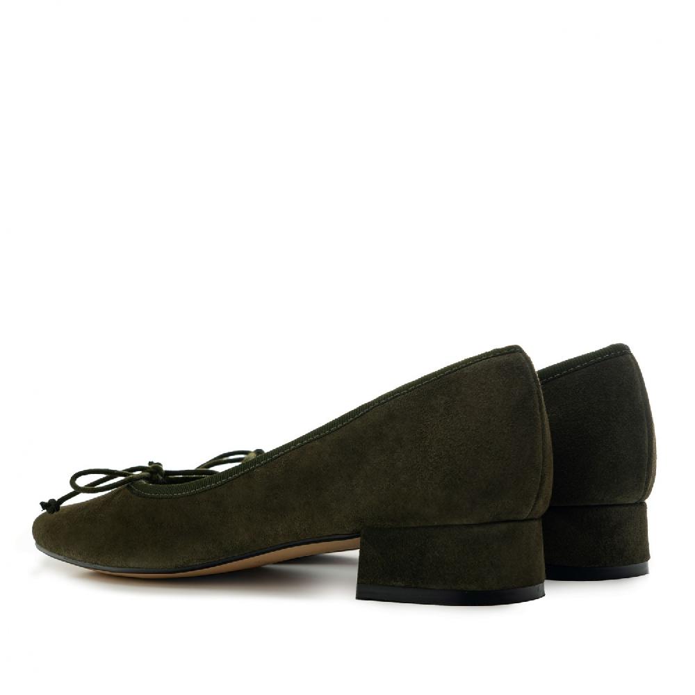 Andres machado Bailarina serraje kaki Lazo En oferta