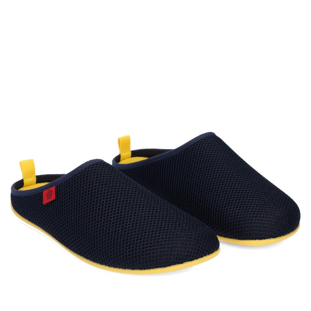 Andres machado Zapatillas Unisex de estar por casa de Verano en Rejilla Marino