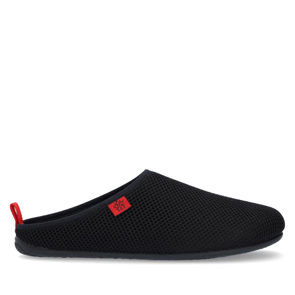Andres machado Zapatillas Unisex de estar por casa de Verano en Rejilla Negro Rebajas de fin de temporada