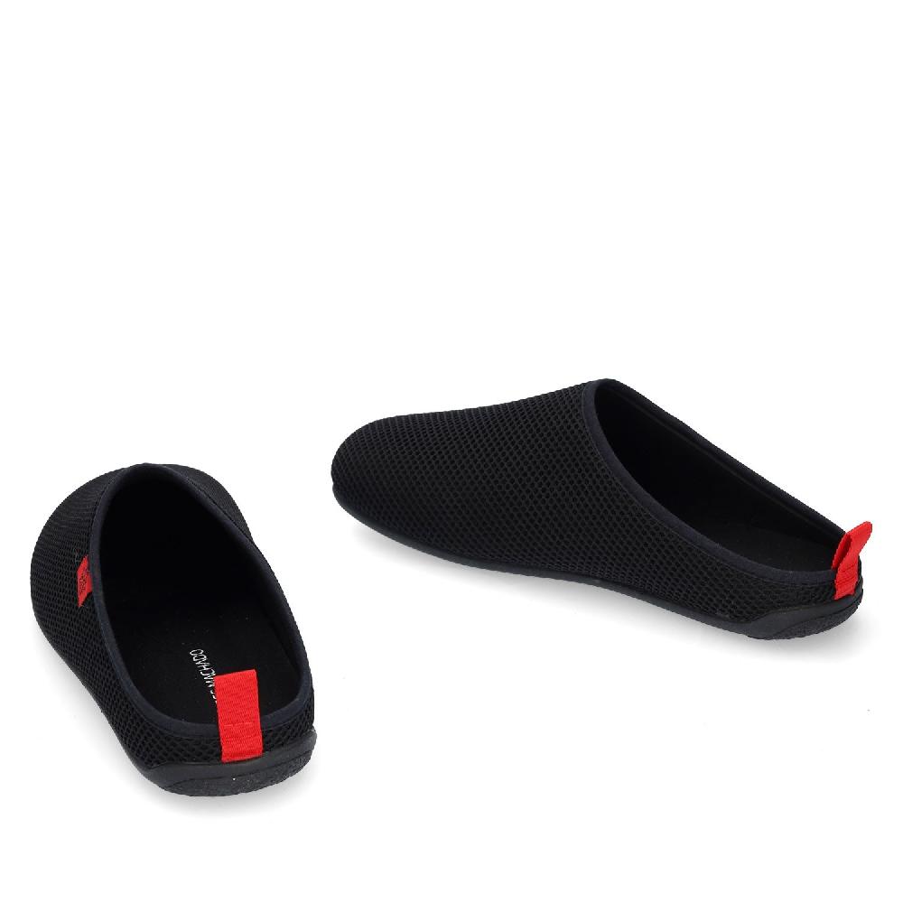 Andres machado Zapatillas Unisex de estar por casa de Verano en Rejilla Negro Rebajas de fin de temporada