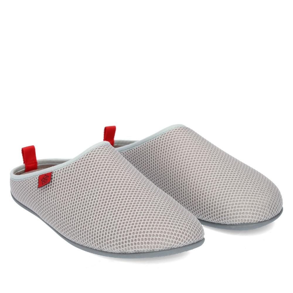 Andres machado Zapatillas Unisex de estar por casa de Verano en Rejilla Gris Precio ultrabajo