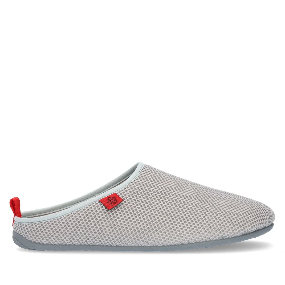 Andres machado Zapatillas Unisex de estar por casa de Verano en Rejilla Gris Precio ultrabajo