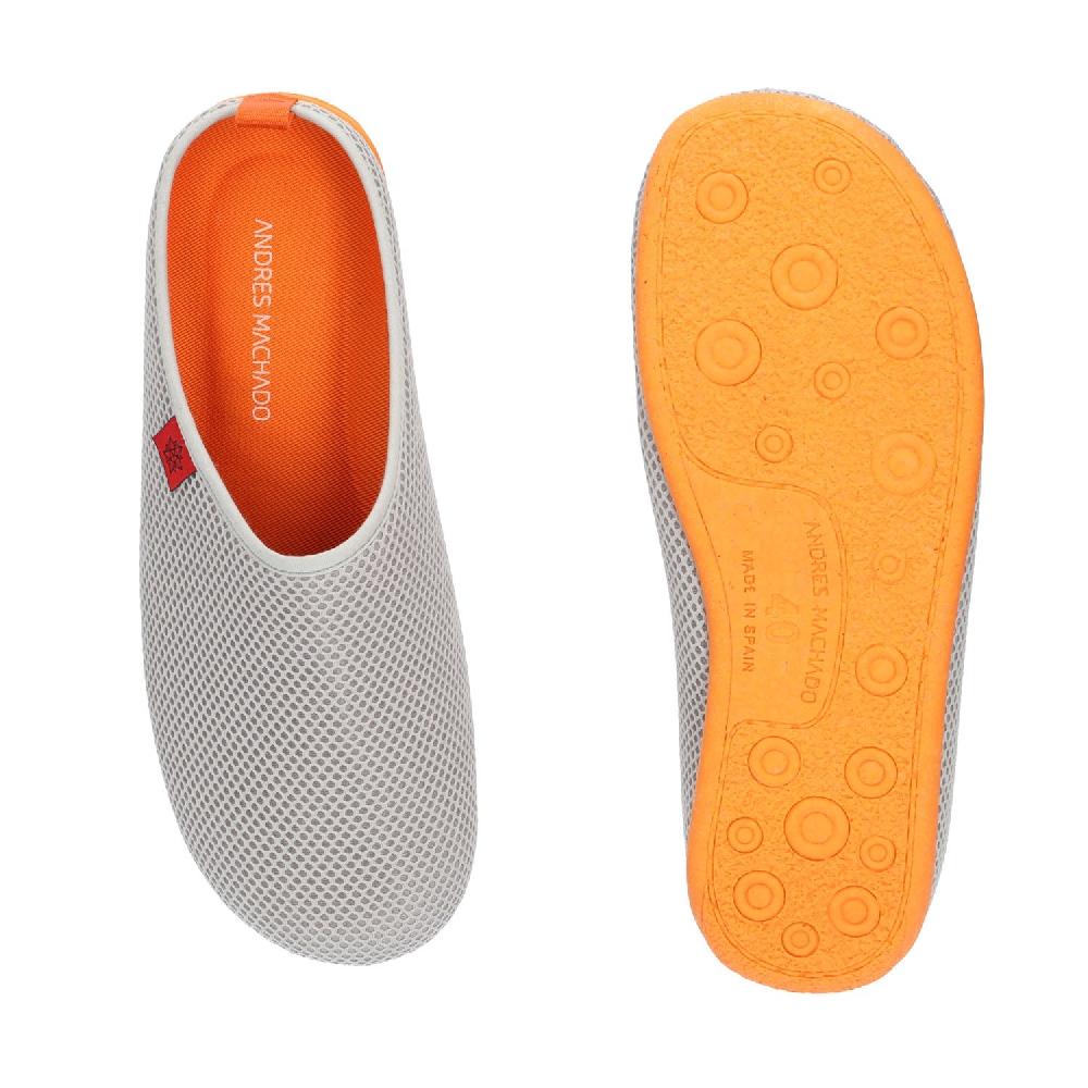 Andres machado Zapatillas Unisex de estar por casa de Verano en Rejilla Gris 2025