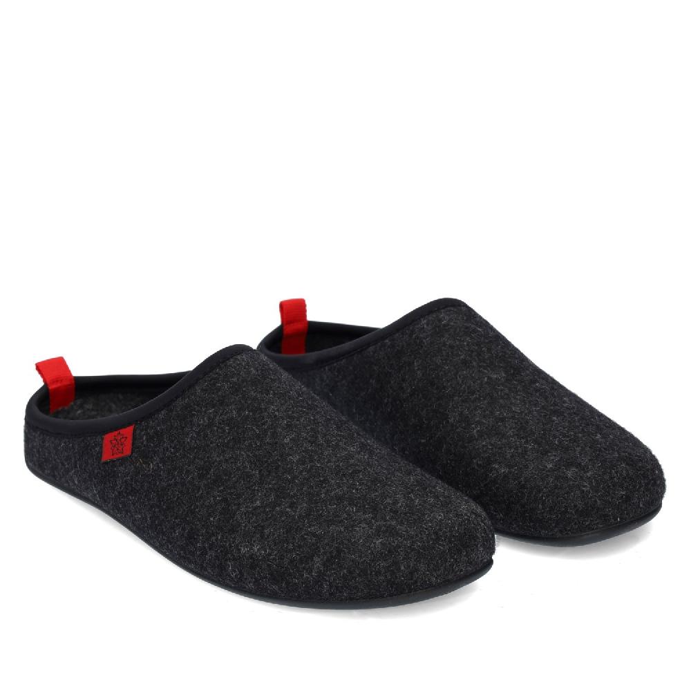 Andres machado Zapatillas Unisex en Tejido Fieltro Negro