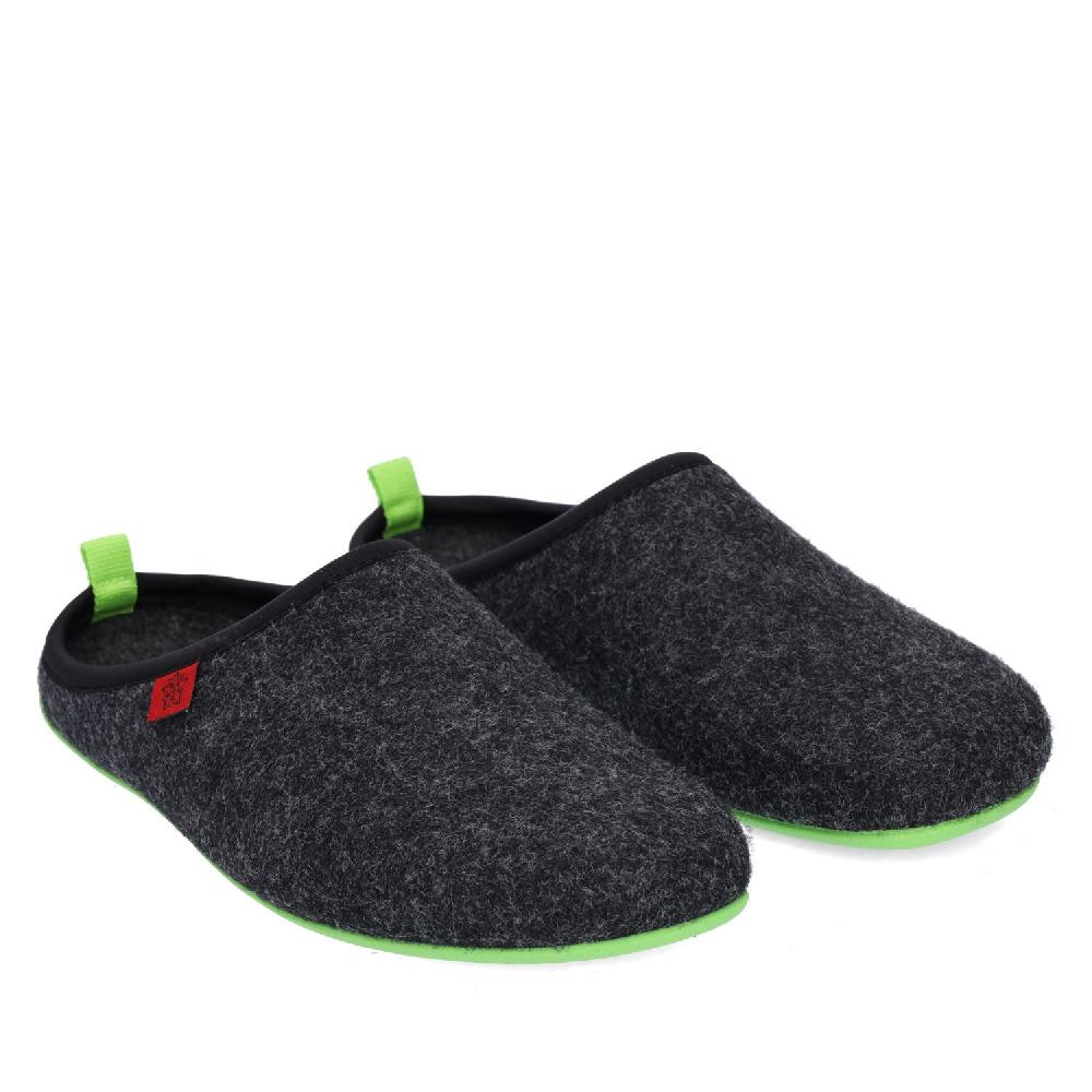 Andres machado Zapatillas Unisex en Tejido Fieltro Negro