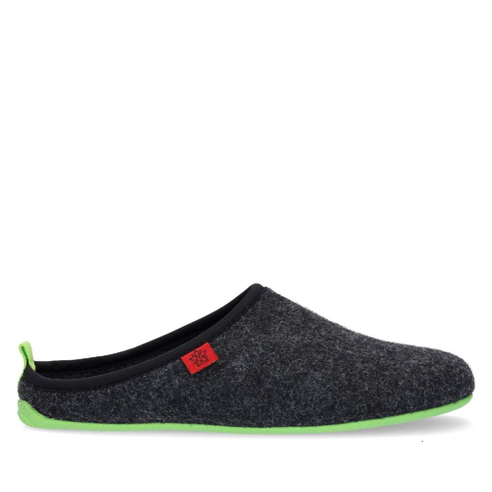 Andres machado Zapatillas Unisex en Tejido Fieltro Negro Rebajas
