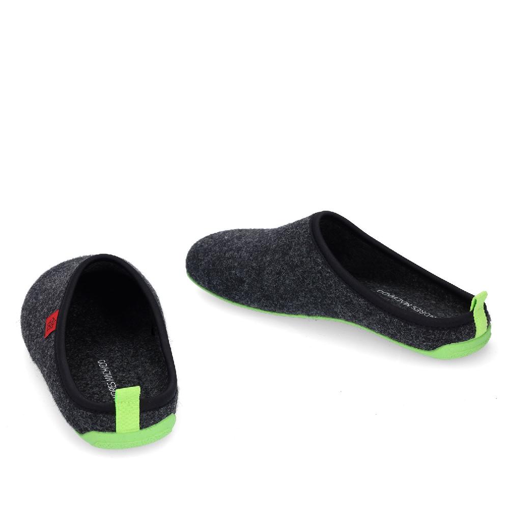 Andres machado Zapatillas Unisex en Tejido Fieltro Negro Rebajas