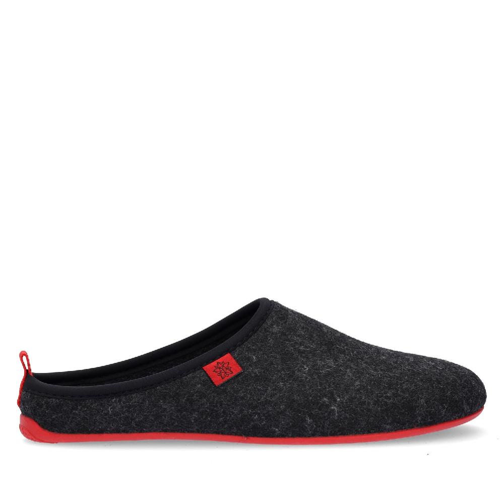 Andres machado Zapatillas Unisex en Tejido Fieltro Negro Ofertas