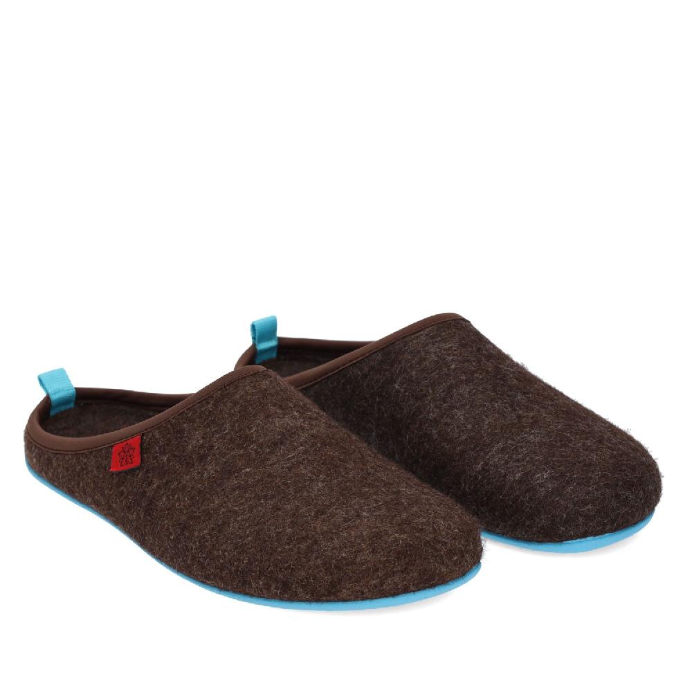 Andres machado Zapatillas Unisex en Tejido Fieltro Marron