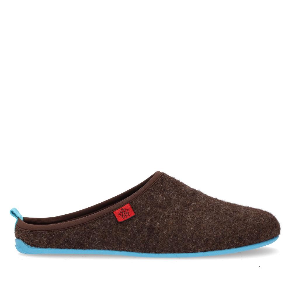 Andres machado Zapatillas Unisex en Tejido Fieltro Marron En oferta