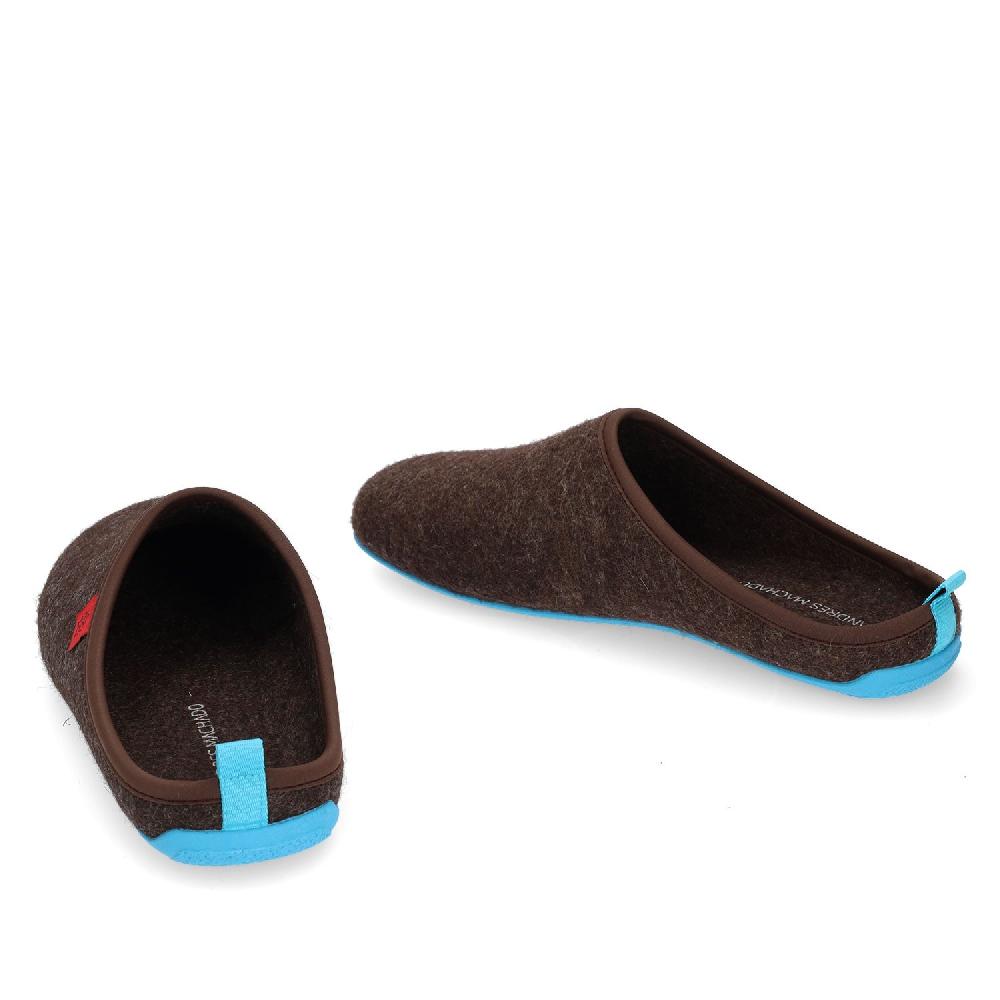 Andres machado Zapatillas Unisex en Tejido Fieltro Marron En oferta