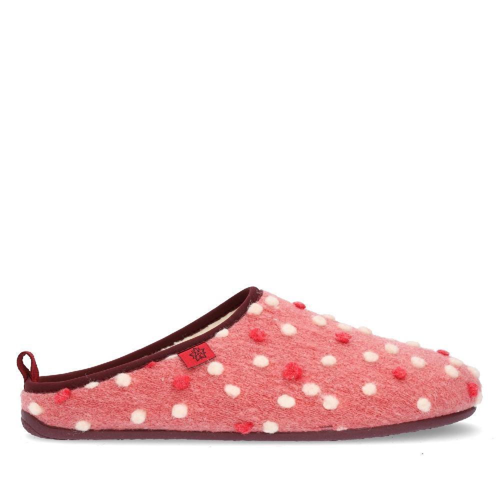 Andres machado Zapatillas en Lana Rosa con Puntos Gran oferta