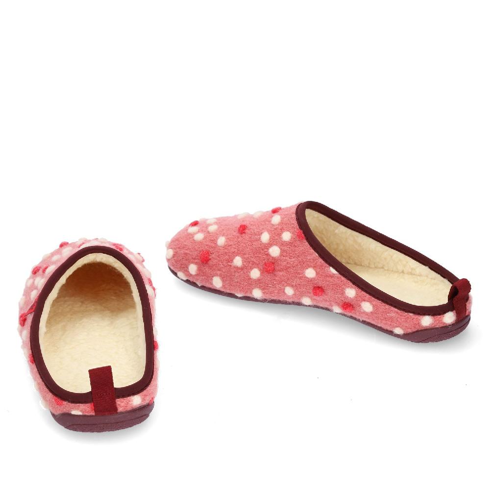 Andres machado Zapatillas en Lana Rosa con Puntos Gran oferta