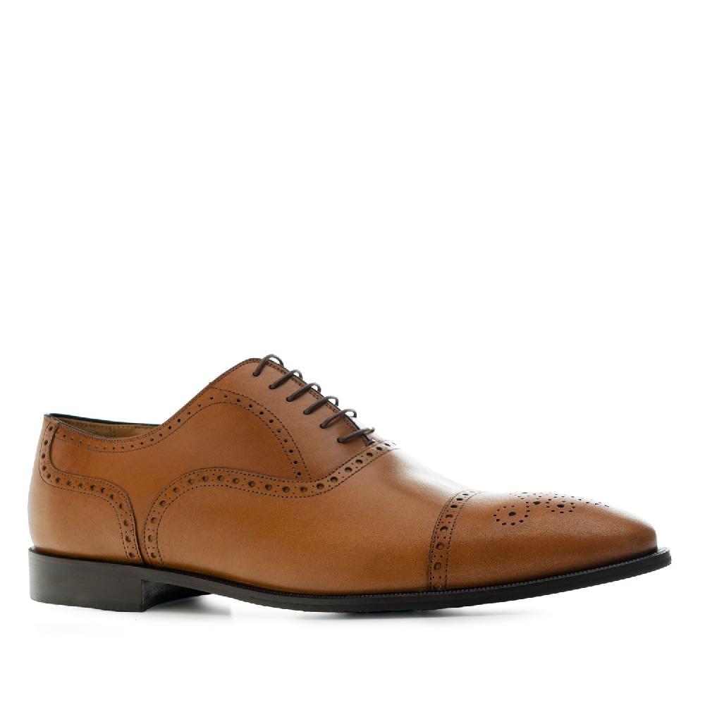 Andres machado Zapatos estilo Oxford en Piel color Cuero Promoción por tiempo limitado