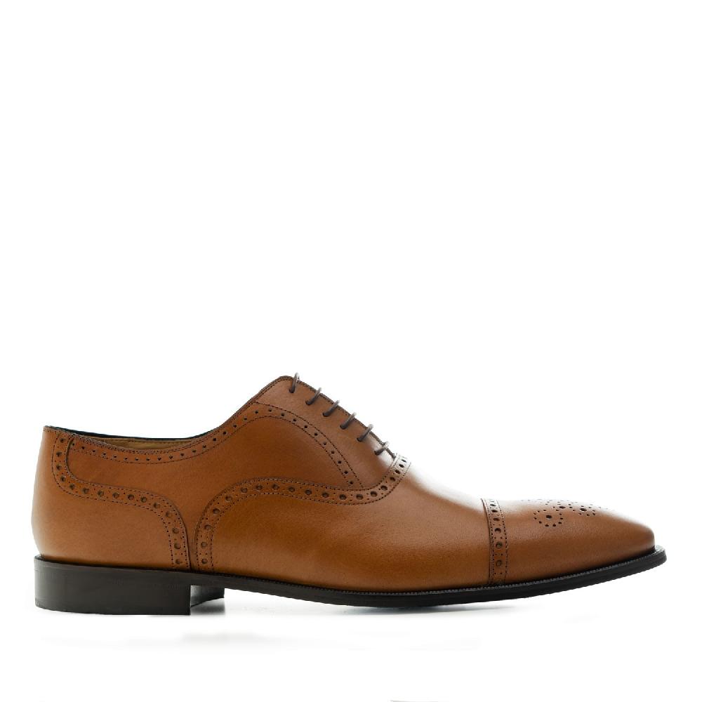 Andres machado Zapatos estilo Oxford en Piel color Cuero Promoción por tiempo limitado