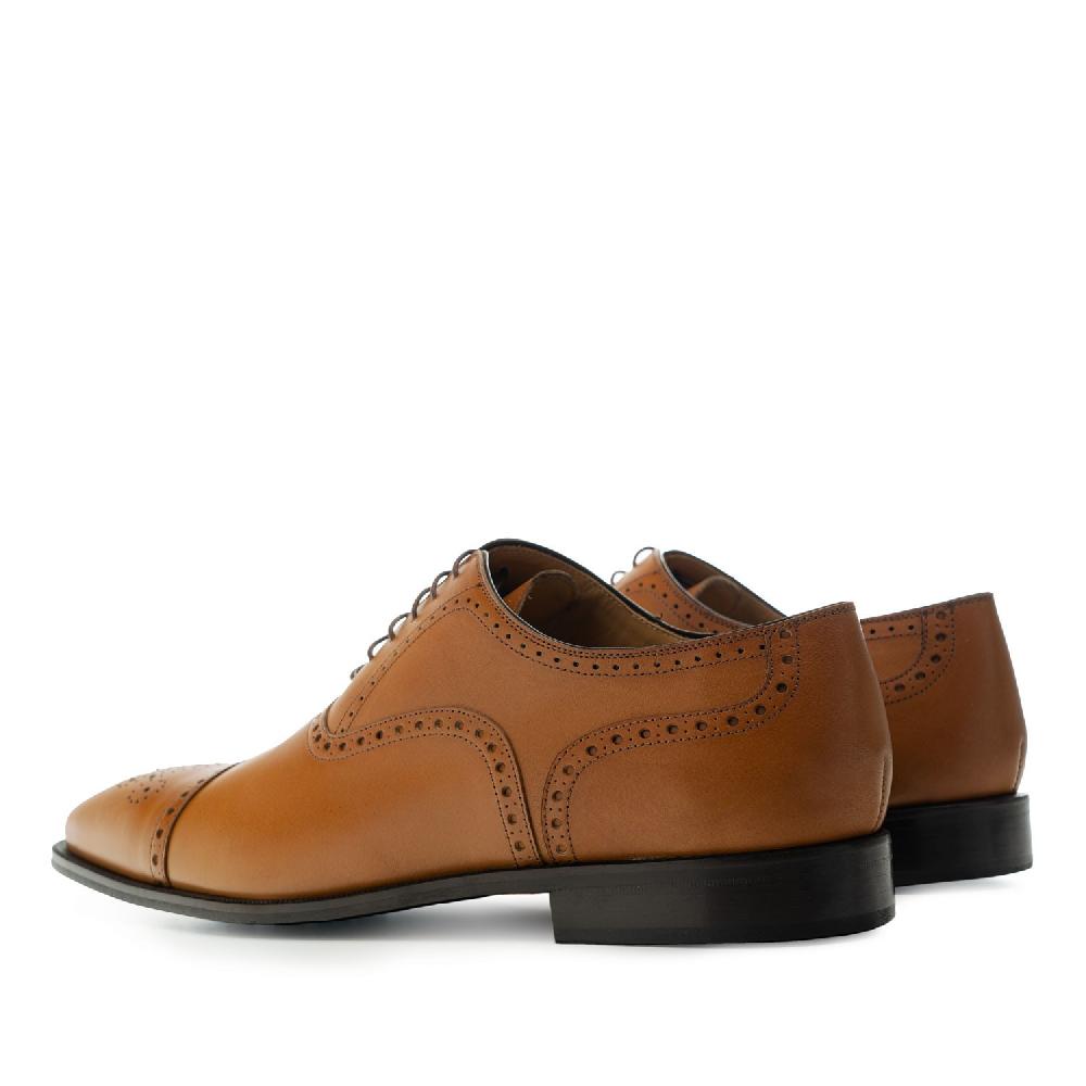Andres machado Zapatos estilo Oxford en Piel color Cuero Promoción por tiempo limitado