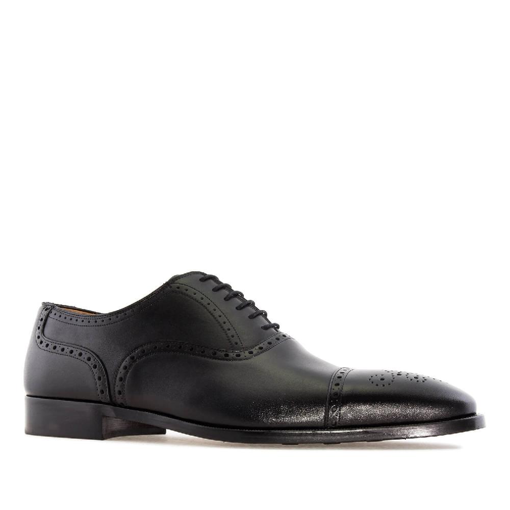 Andres machado Zapatos estilo Oxford en Piel Negro Solo hoy