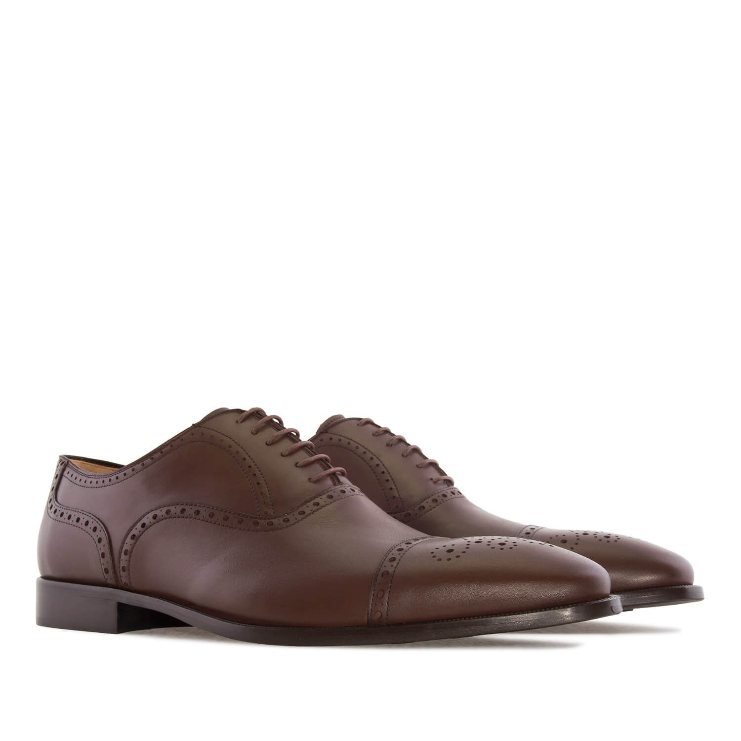 Andres machado Zapatos estilo Oxford en Piel Marrón