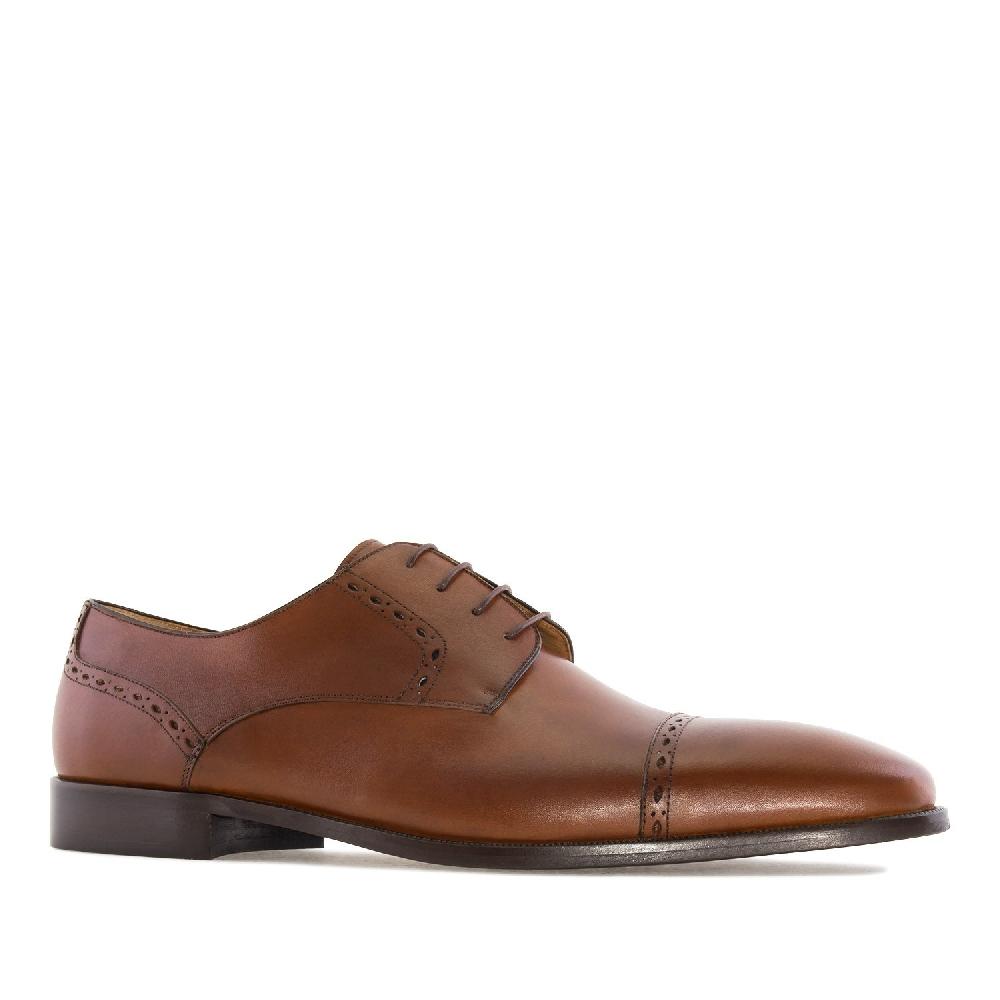 Andres machado Zapatos en Piel color Caoba Ahorra y exporta