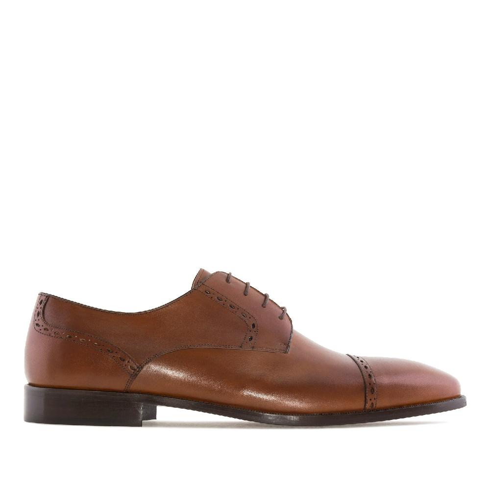Andres machado Zapatos en Piel color Caoba Ahorra y exporta