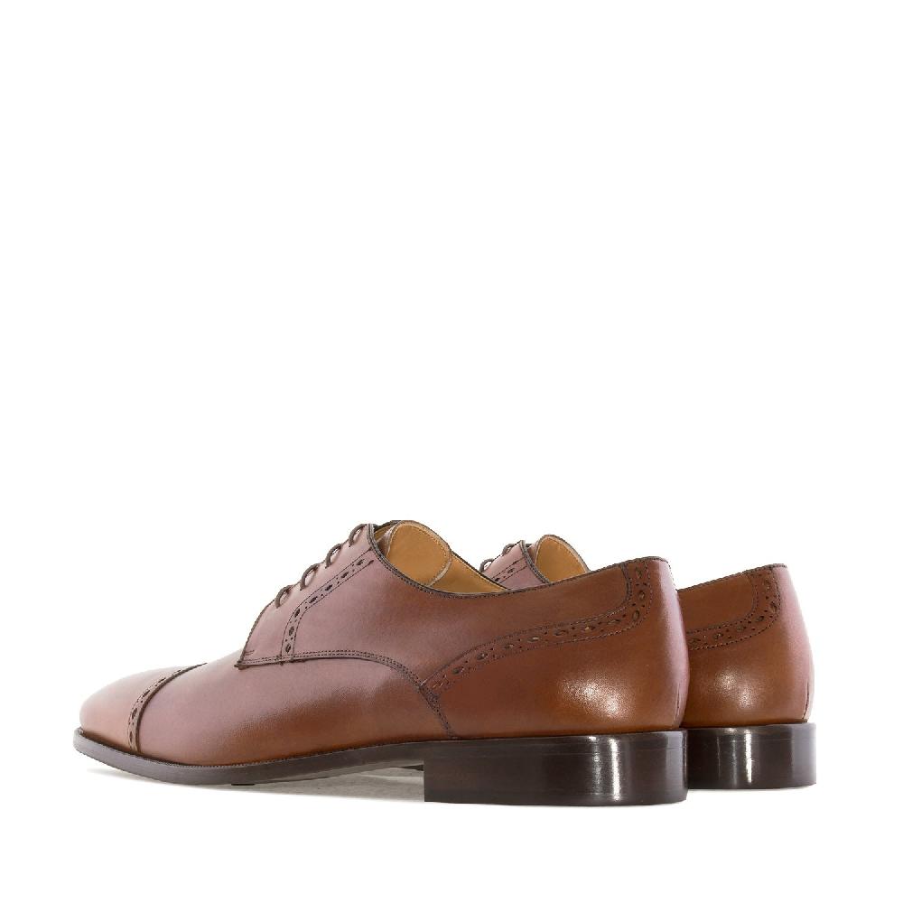 Andres machado Zapatos en Piel color Caoba Ahorra y exporta