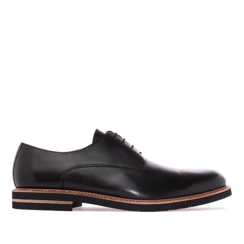 Andres machado Zapato en Cuero Negro Libre de impuestos