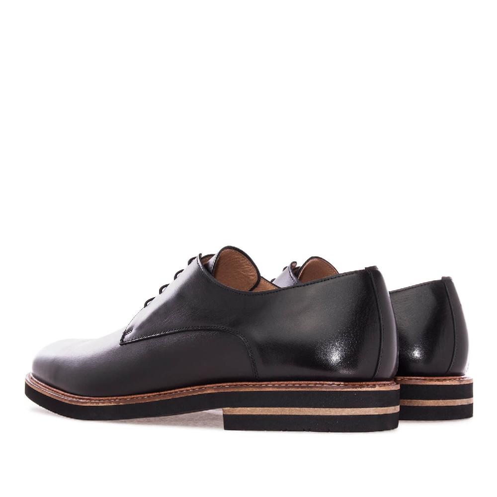 Andres machado Zapato en Cuero Negro Libre de impuestos