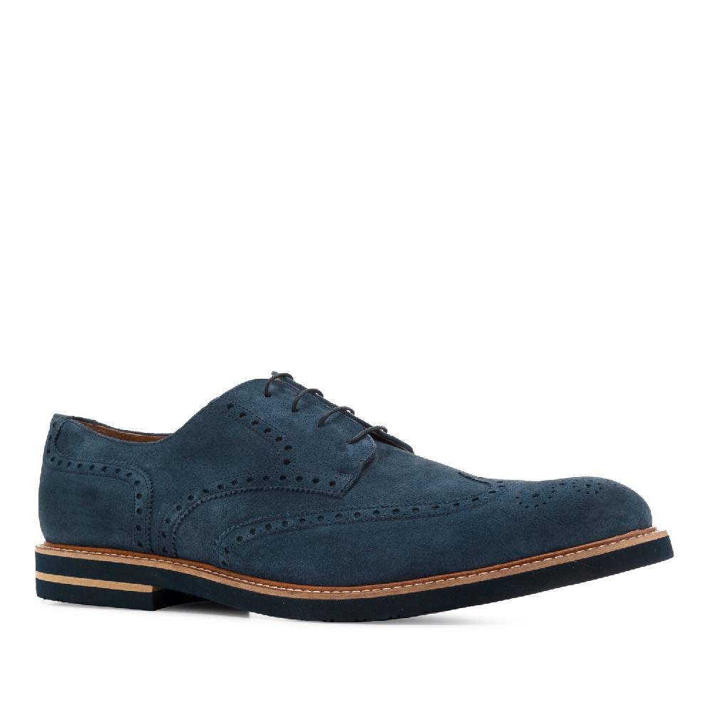Andres machado Zapatos estilo Blucher Serraje Azul Oferta exclusiva