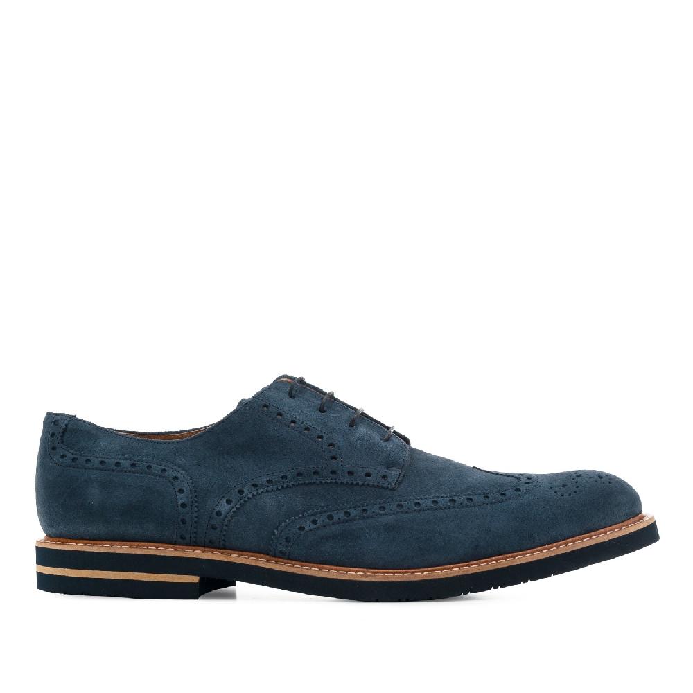 Andres machado Zapatos estilo Blucher Serraje Azul Oferta exclusiva