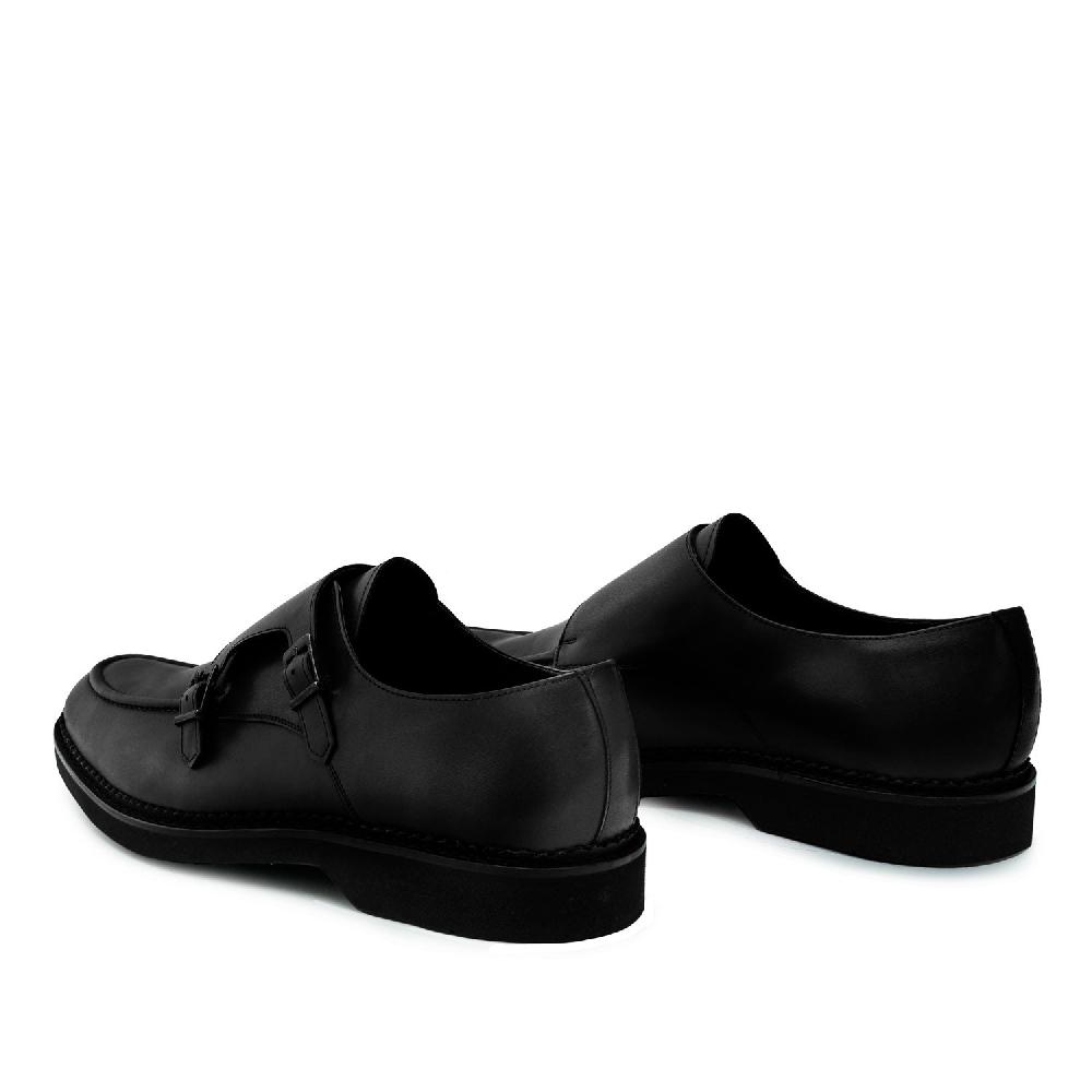 Andres machado Zapato Monkstrap en Piel Color Negro Rebajas online