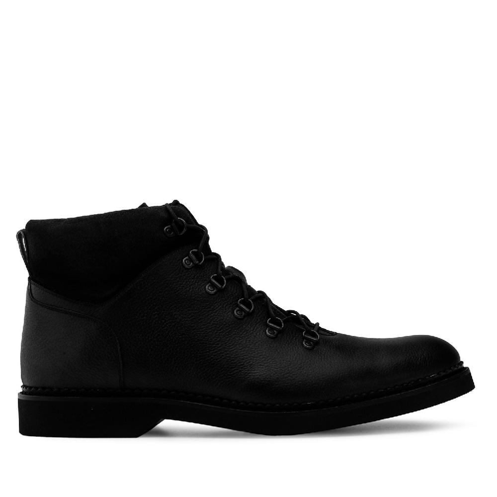 Andres machado Botín Grabado Piel Negro Rebajas top