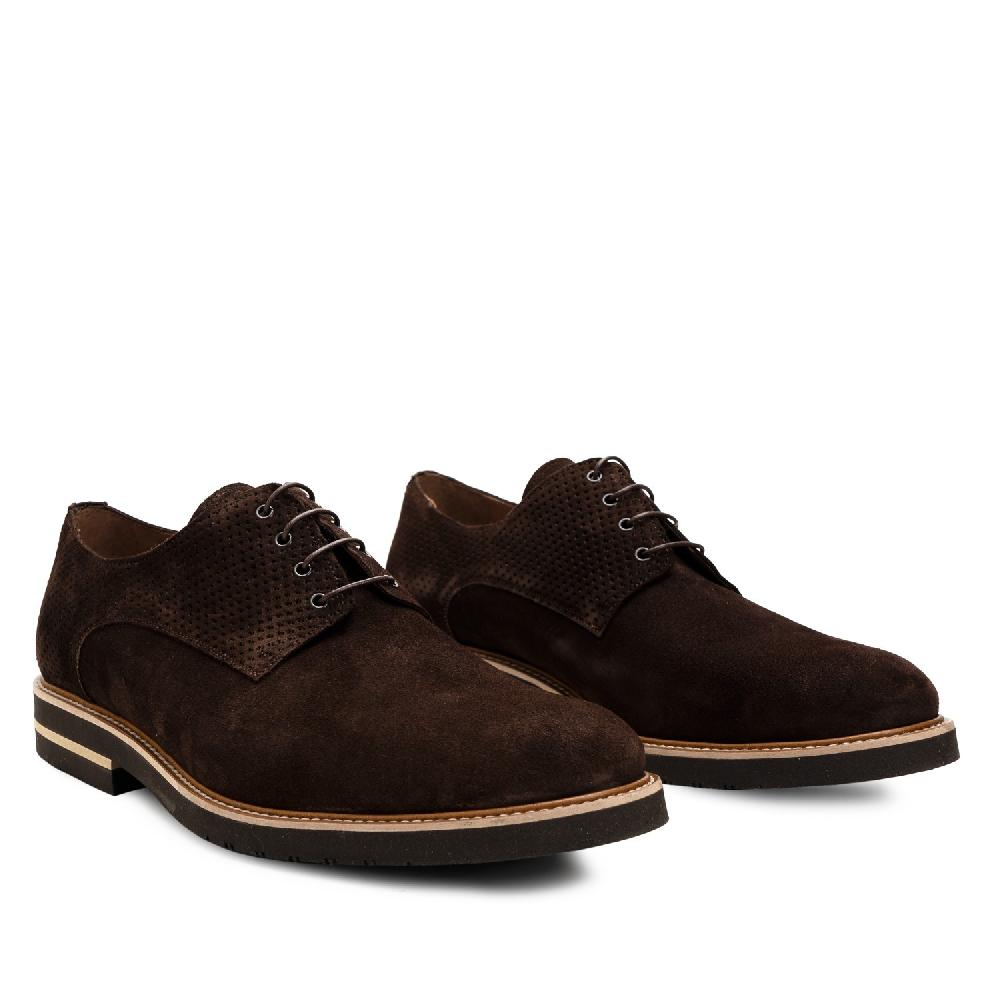 Andres machado Zapatos oxford serraje marrón
