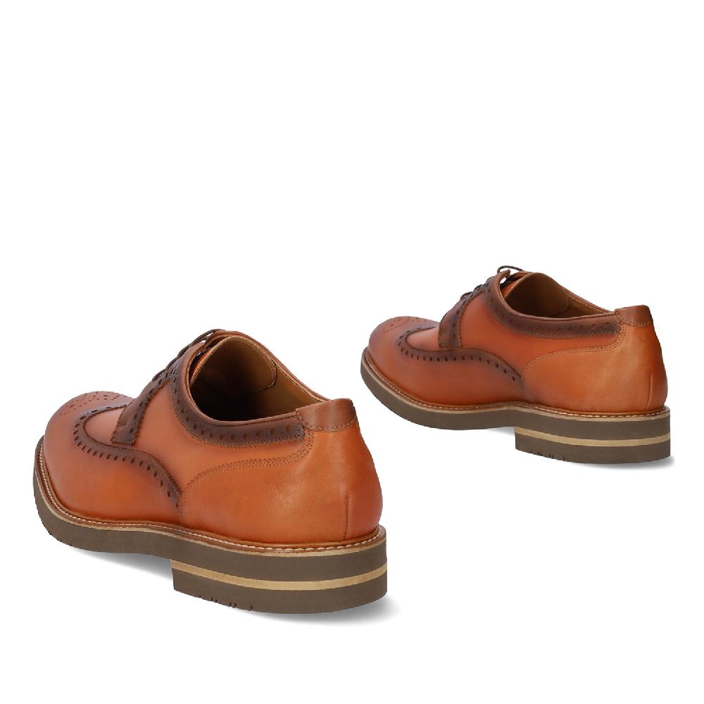 Andres machado Zapato Blucher Piel Color Cuero Oferta especial