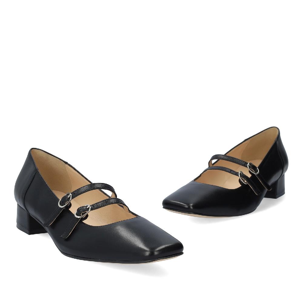 Andres machado Zapato tacón en piel de color Negro Envío internacional gratuito