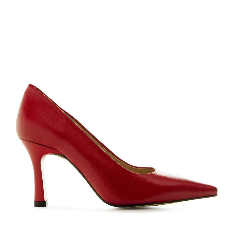 Andres machado Salón en piel de color rojo Última moda