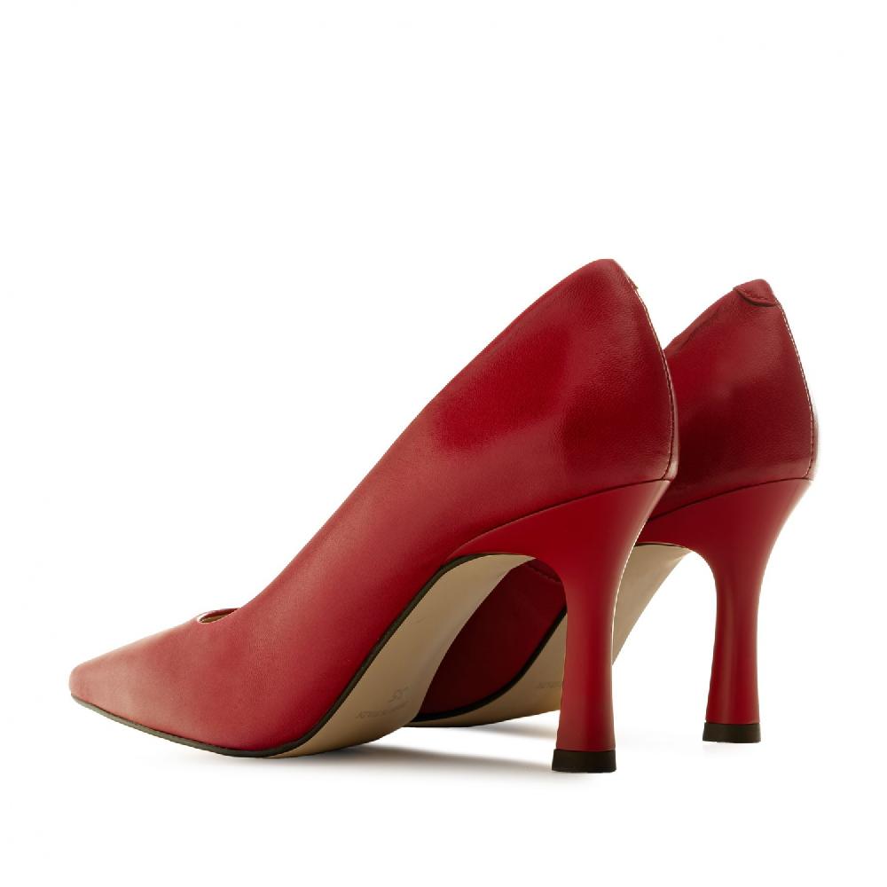 Andres machado Salón en piel de color rojo Última moda