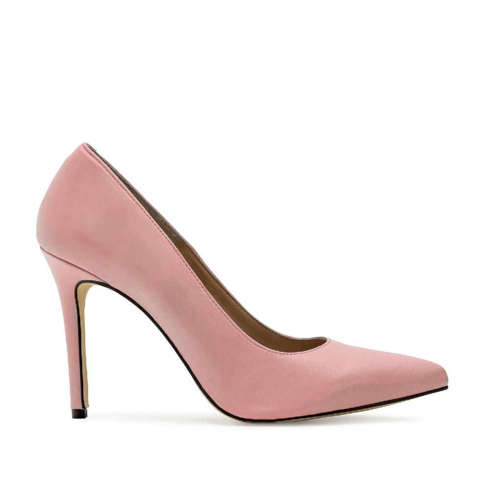 Andres machado Zapato Tacón de Piel Napa Rosa Rebajas de fin de temporada