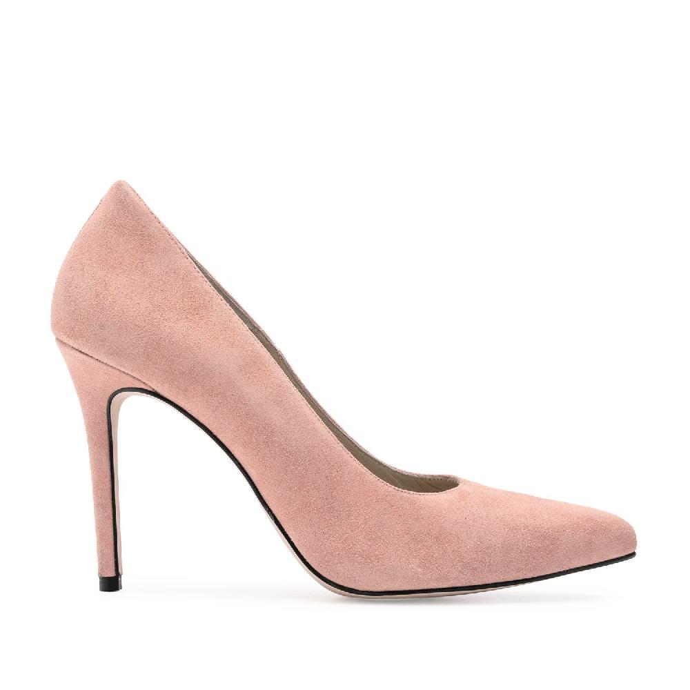 Andres machado Zapato Tacón de Ante Rosa Tienda
