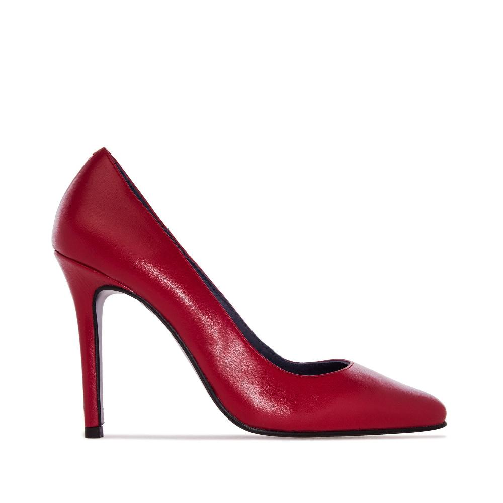 Andres machado Zapato Tacón de Piel Napa Vino Rebajas online